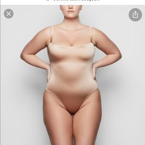 Skim satin body suit
